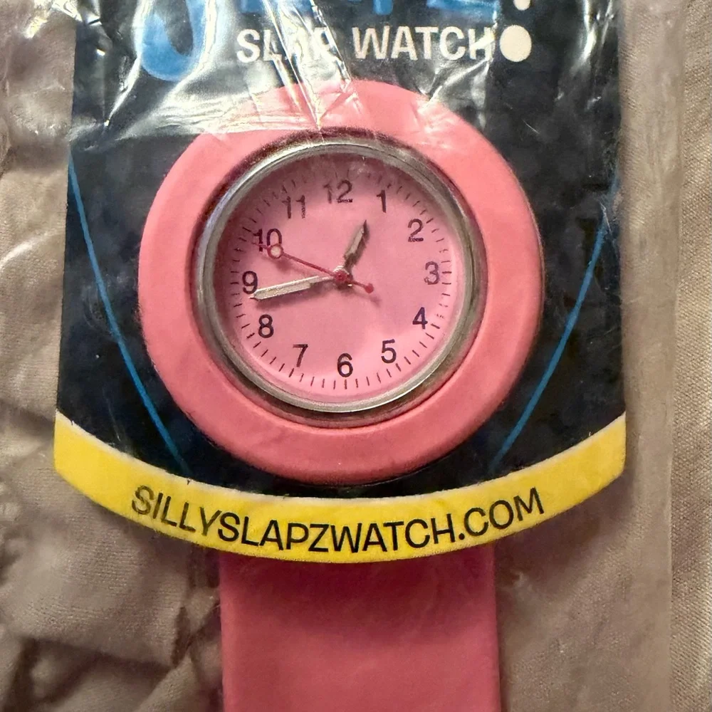 Silly Slapz Kids Slap Watch - Pink & White OS NWT Receive both! - Picture 5 of 6